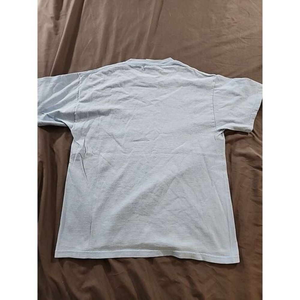 Rare VTG NIKE Just Do It Spell Out‎ T Shirt 90s Blue Medium - Picture 7 of 7